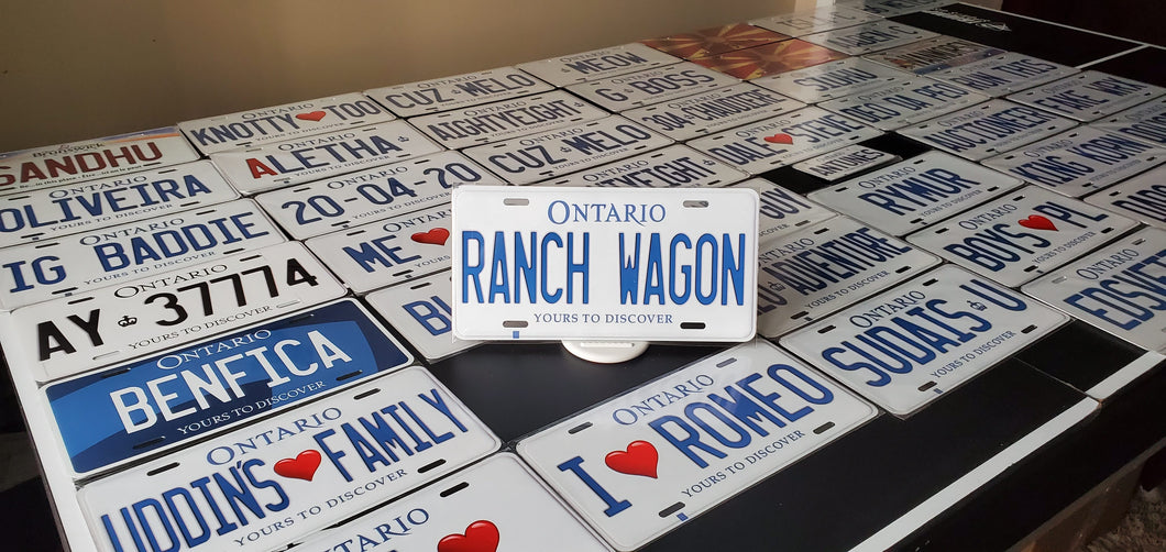 *RANCH WAGON* : Hey, Want to Stand Out From The Crowd?  : Customized Any Province Car Style Souvenir/Gift Plates