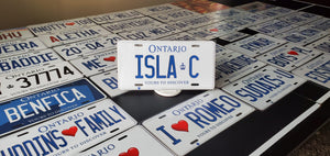*ISLA C* : Hey, Want to Stand Out From The Crowd?  : Customized Any Province Car Style Souvenir/Gift Plates