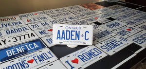 AADEN C : Custom Car Ontario For Off Road License Plate Souvenir Personalized Gift Display