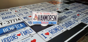 *VANMORSN* : Hey, Want to Stand Out From The Crowd?  : Customized Any Province Car Style Souvenir/Gift Plates