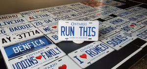 *RUN THIS* : Hey, Want to Stand Out From The Crowd?  : Customized Any Province Car Style Souvenir/Gift Plates