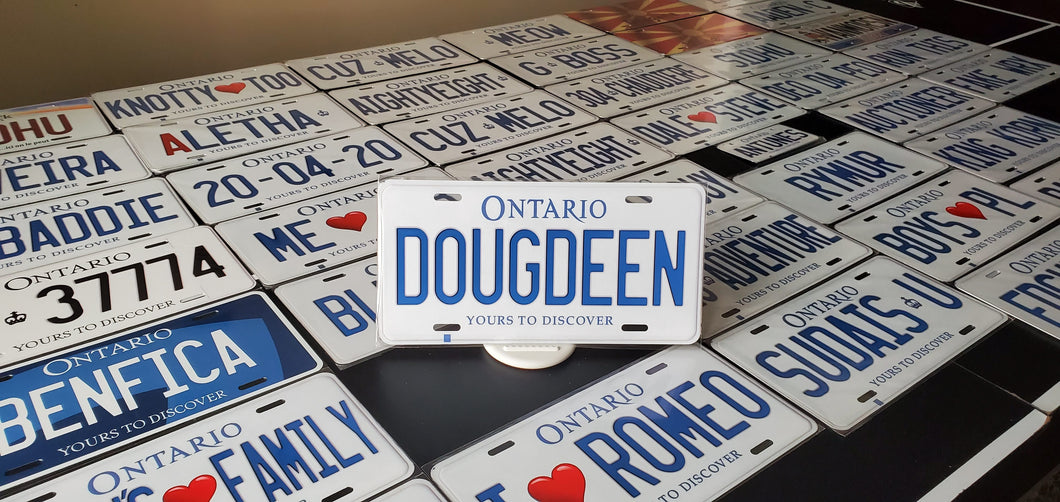 *DOUGDEEN* : Hey, Want to Stand Out From The Crowd?  : Customized Any Province Car Style Souvenir/Gift Plates