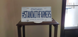 STANDWITHFARMERS : Custom Car Ontario For Off Road License Plate Souvenir Personalized Gift Display