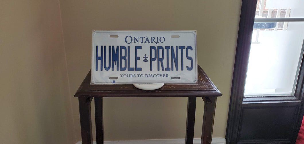 *HUMBLE PRINTS* : Hey, Want to Stand Out From The Crowd?  : Customized Any Province Car Style Souvenir/Gift Plates