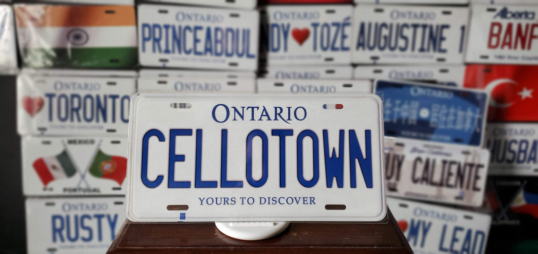 *CELLOTOWN* : Hey, Want to Stand Out From The Crowd?  : Customized Any Province Car Style Souvenir/Gift Plates