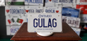 GULAG : Hey, Want to Stand Out From The Crowd?  : Customized Any Province Bike Style Souvenir/Gift Plates