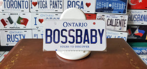 BOSS BABY : Hey, Want to Stand Out From The Crowd?  : Customized Any Province Bike Style Souvenir/Gift Plates