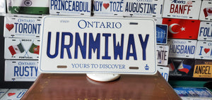 *URNMIWAY* : Hey, Want to Stand Out From The Crowd?  : Customized Any Province Car Style Souvenir/Gift Plates