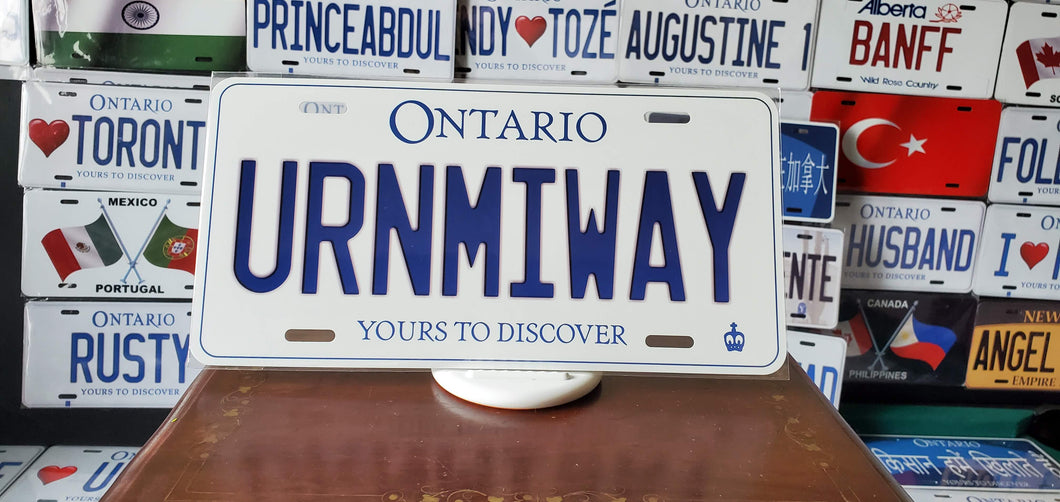 *URNMIWAY* : Hey, Want to Stand Out From The Crowd?  : Customized Any Province Car Style Souvenir/Gift Plates