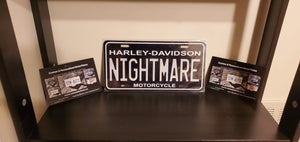 NIGHTMARE : Custom Car Plate For Novelty Souvenir Gift Display Special Occasions Mancave Garage Office Windshield