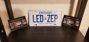 LED ZEP : Custom Car Plate Ontario For Novelty Souvenir Gift Display Special Occasions Mancave Garage Office Windshield