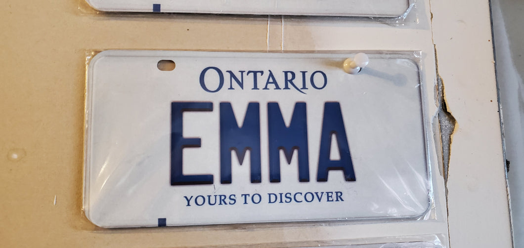 EMMA : Custom Bicycle Ontario For Off Road License Plate Souvenir Personalized Gift Display