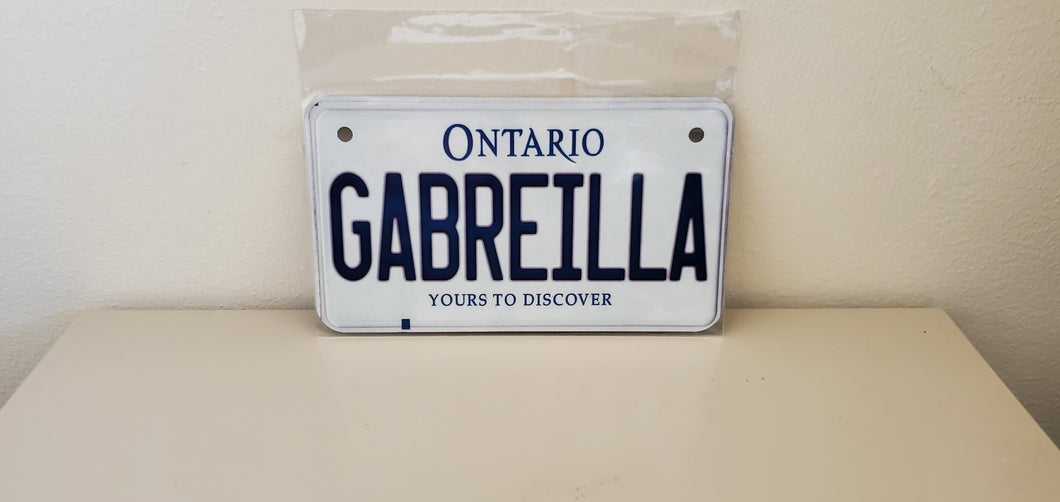 GABREILLA : Custom Bike Ontario For Off Road License Plate Souvenir Personalized Gift Display