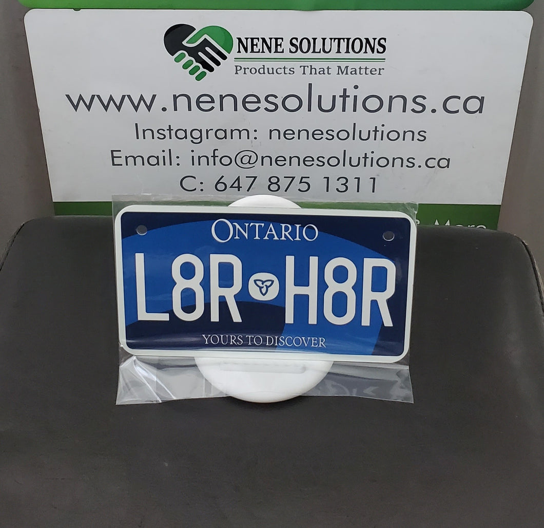 *L8RH8R* (BLUE) : Hey, Want to Stand Out From The Crowd?  : Customized Any Province BIKE Style Souvenir/Gift Plates
