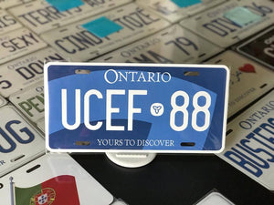 *UCEF 88* : Personalized Name Plate:  Souvenir/Gift Plate in Car Size