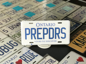 *PREPDRS* : Personalized Name Plate:  Souvenir/Gift Plate in Car Size