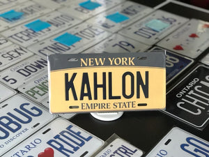 *KAHLON* : Personalized Name Plate:  Souvenir/Gift Plate in Car Size