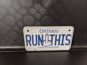 *RUN THIS* This Time for Bikers: Bike Plate Size Customized Novelty/Souvenir/Gift Plate