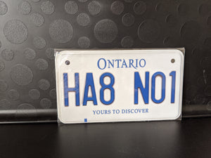 *HA8 NO1* Your Custom Message on Bike Plate Size Customized Novelty/Souvenir/Gift Plate