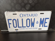 Load image into Gallery viewer, FOLLOW ME : Custom Car Ontario For Off Road License Plate Souvenir Personalized Gift Display
