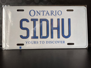 *SIDHU* : Hey, Want to Stand Out From The Crowd? : Customized Any Province Car Style Souvenir/Gift Plates