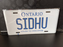 Load image into Gallery viewer, *SIDHU* : Hey, Want to Stand Out From The Crowd? : Customized Any Province Car Style Souvenir/Gift Plates
