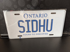 *SIDHU* : Hey, Want to Stand Out From The Crowd? : Customized Any Province Car Style Souvenir/Gift Plates