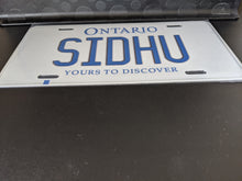 Load image into Gallery viewer, *SIDHU* : Hey, Want to Stand Out From The Crowd? : Customized Any Province Car Style Souvenir/Gift Plates
