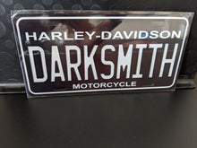 Load image into Gallery viewer, ANY TEXT : Custom Car Harley Davidson Black Background For Off Road License Plate Souvenir Personalized Gift Displaye
