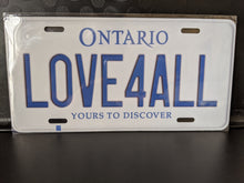 Load image into Gallery viewer, LOVE4ALL : Custom Car Ontario For Off Road License Plate Souvenir Personalized Gift Display
