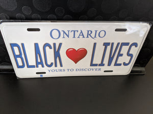 *BLACK <3 LIVES* Customized Ontario Car Plate Size Novelty/Souvenir/Gift Plate