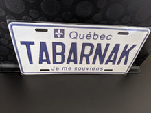 Load image into Gallery viewer, TABARNAK : Custom Car Quebec For Off Road License Plate Souvenir Personalized Gift Display
