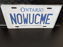 Load image into Gallery viewer, N0WUCME : Custom Car Ontario For Off Road License Plate Souvenir Personalized Gift Display
