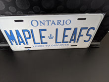 Load image into Gallery viewer, *MAPLE LEAFS* Customized Ontario Car Plate Size Novelty/Souvenir/Gift Plate
