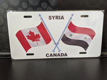 Load image into Gallery viewer, Canada-Syria Dual Flag with Poles : Custom Car Syria/Canada  For Off Road License Plate Souvenir Personalized Gift Display
