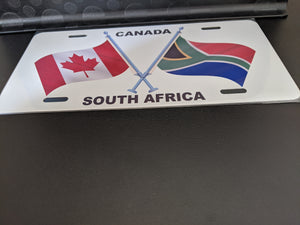 Canada-South Africa : Custom Car Canada/Africa For Off Road License Plate Souvenir Personalized Gift Display