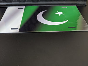 *Pakistan Waving Flag Pattern* Car Plate Size for Novelty/Souvenir/Gift
