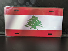 Load image into Gallery viewer, Lebanon Waving Flag Pattern : Custom Car Ontario For Off Road License Plate Souvenir Personalized Gift Display
