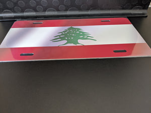 Lebanon Waving Flag Pattern : Custom Car Ontario For Off Road License Plate Souvenir Personalized Gift Display