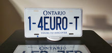 Load image into Gallery viewer, 1 4EURO T : Custom Car Ontario For Off Road License Plate Souvenir Personalized Gift Display
