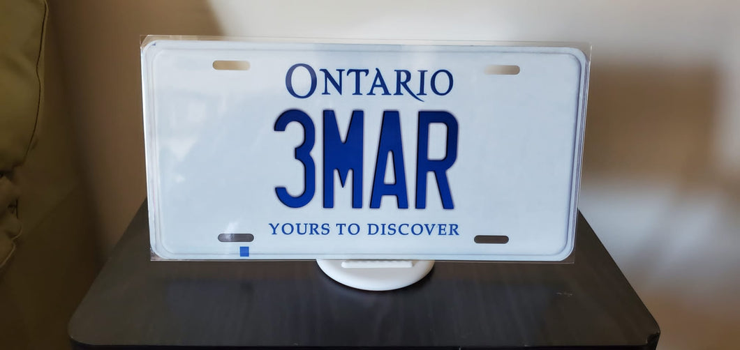 3MAR : Custom : Custom Car Ontario For Off Road License Plate Souvenir Personalized Gift Display