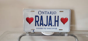 RAJA.H : Custom Car Ontario For Off Road License Plate Souvenir Personalized Gift Display