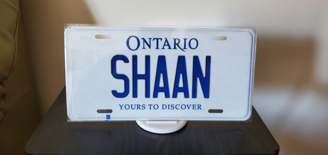SHAAN : Custom Car Ontario For Off Road License Plate Souvenir Personalized Gift Display