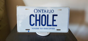 CHOLE : Custom Car Ontario For Off Road License Plate Souvenir Personalized Gift Display